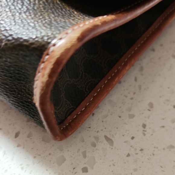 Celine Brown Bag with Tan Trim - Picture 3 of 12